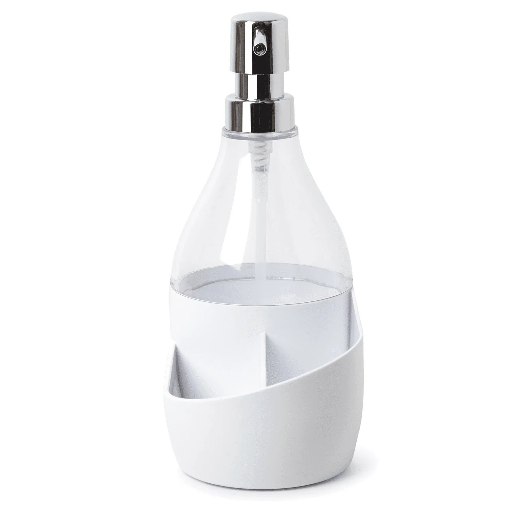 (3 pack) Soap Pump and Sponge Holder, Soap Dispenser with Built-in Caddy, 17.1 oz (508 ml),Transparent Finish