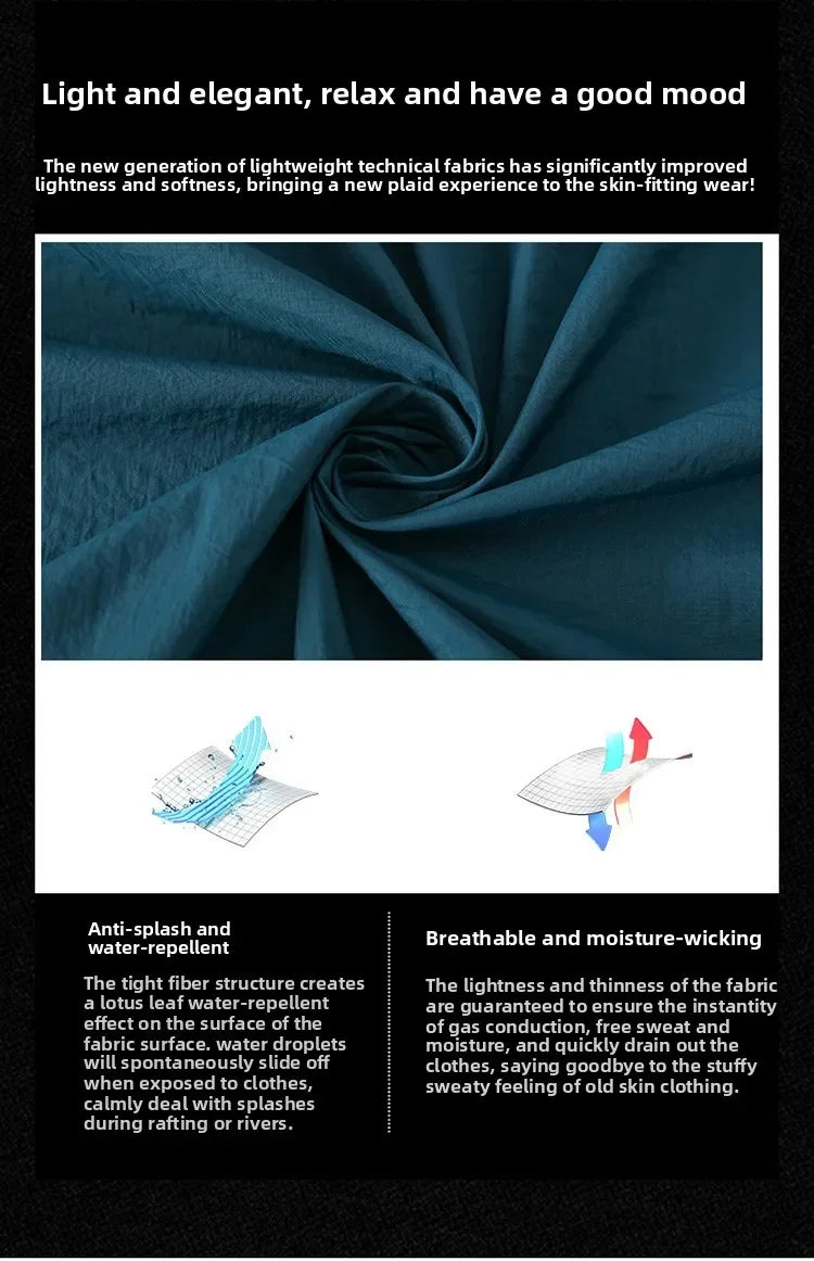 UPF100+ Men Summer Windbreaker Zip Pockets Uv Sun Protection Jackets Breathable Ultra-light Clothes Outdoor Skin Thin Coats Camp