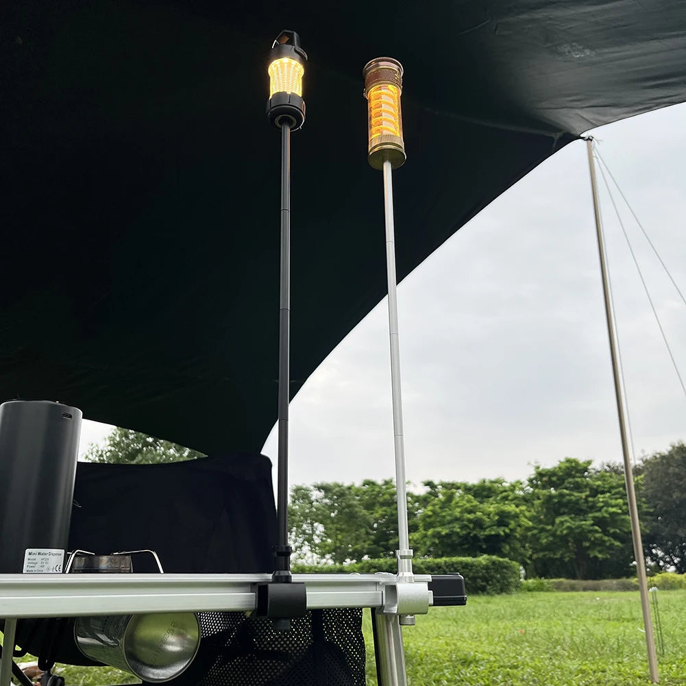 Aluminium Alloy Camping IGT Lamp Hanging Rack Detachable Lantern Stand Portable Lamp Post Pole for IGT Table Camping Accessories