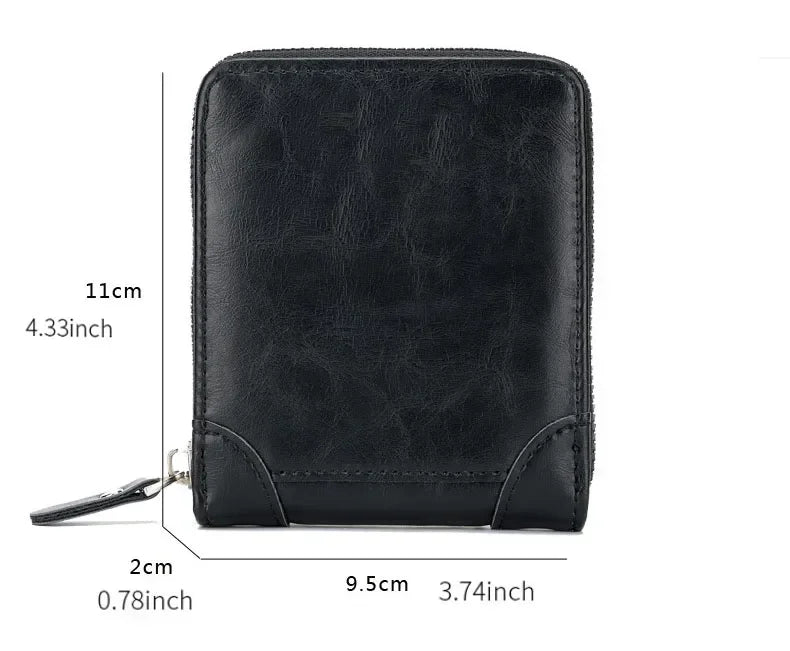 Unisex Wallet Retro Vintage Wallet European and American Horizontal Style PU Leather Multi Functional Coin Card Holder Wallets