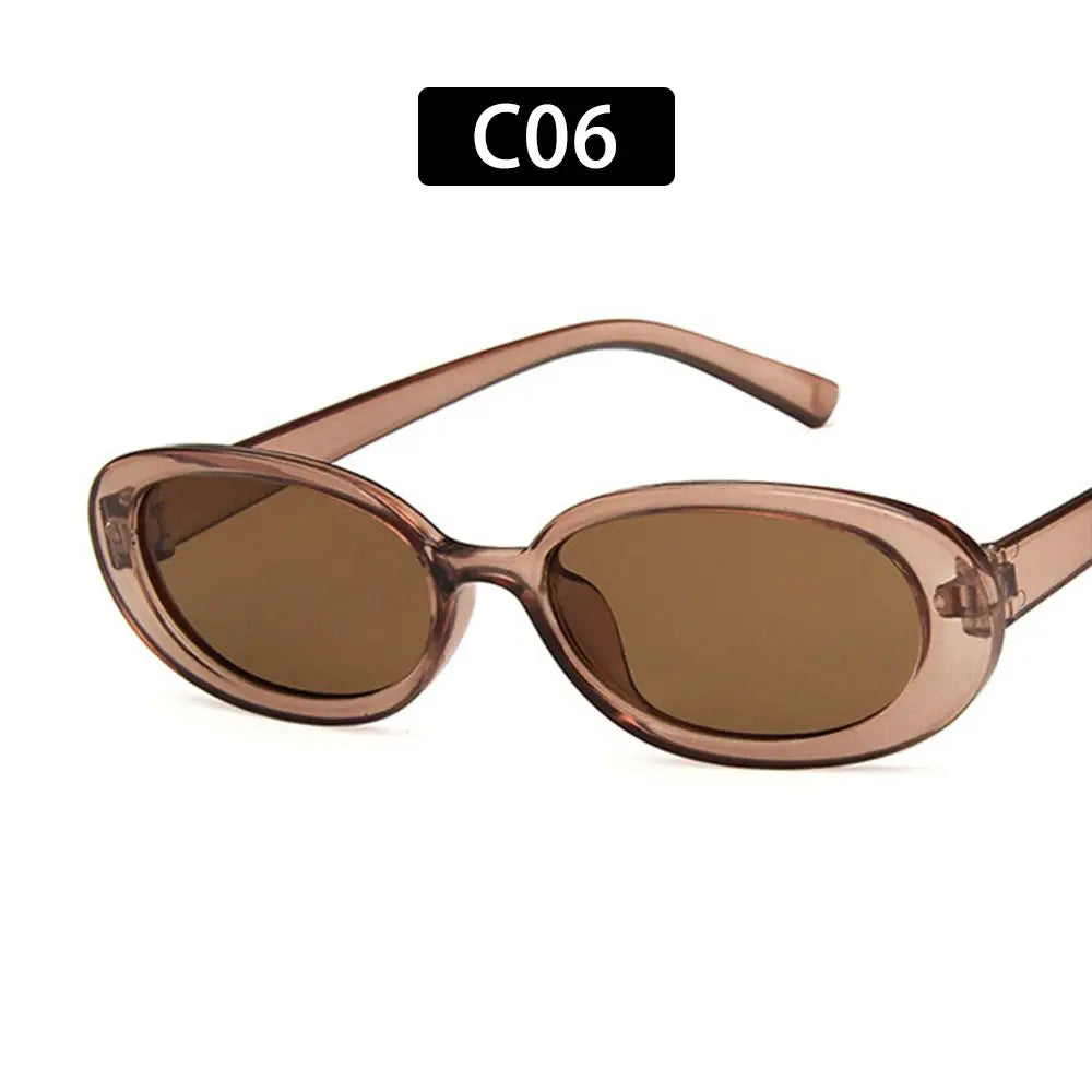 Retro Sunglasses for Women Small Oval Frame Sun Glasses Fashion Shades Polarized Eyewear UV400 Protection Outdoor Sports Shaeds