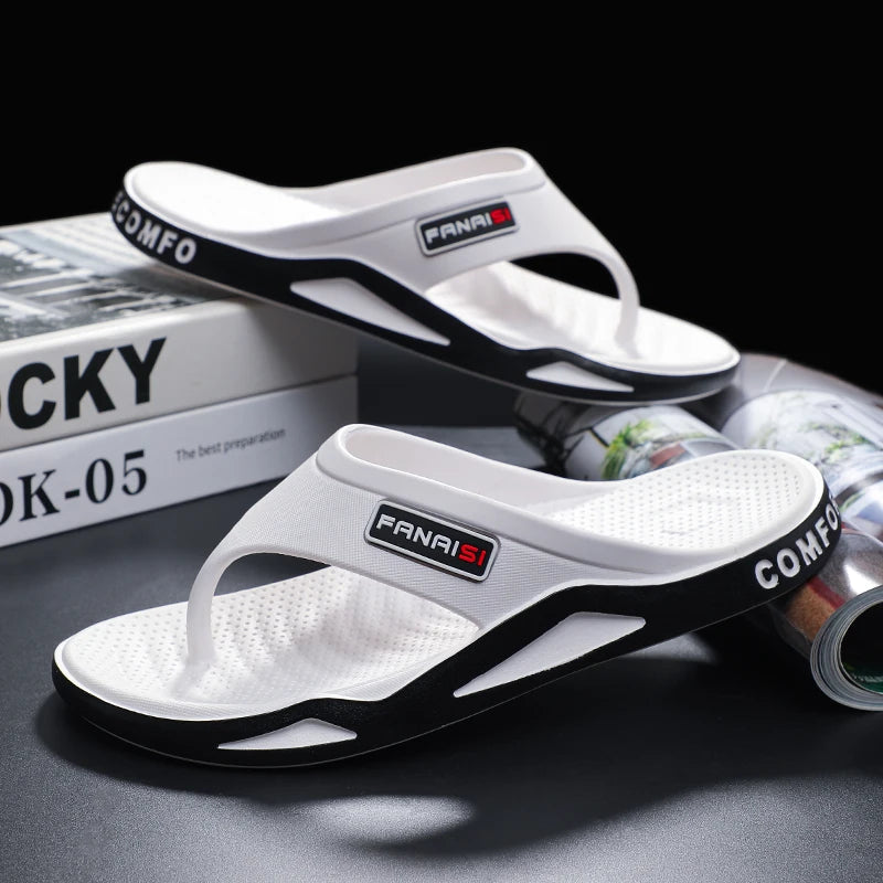 Flip-flops Men's Anti-slip and Anti-odor Summer Outdoor Wear Soft Sole Thick Sole Wear Casual Fashion Flip-flops