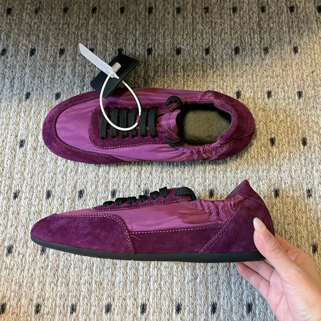 Spring Autumn Genuine Leather Round-Toe Lace-Up Tennis Shoes German Sneakers Casual Shoes Athletic Shoes Handmade Bota Feminina