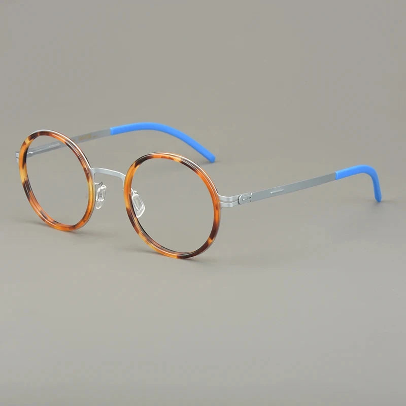 Classics Round Glasses Frame Eyeglasses Light Thin Screwless Acetate Ring Men Women Spectacle Germany Brand Design Oroshi 2025