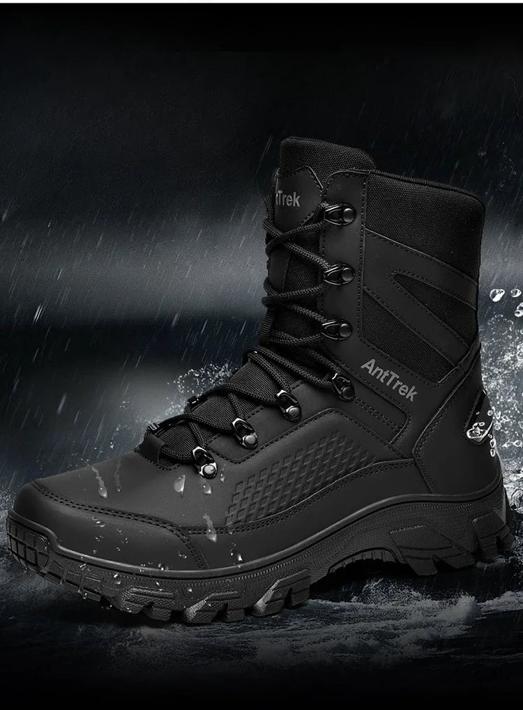 Hiking Shoes Men Outdoor Anti-slip Breathable Comfortable Casual Sports Shoes Men Thick-soled Shock-absorbing Combat Boots Men