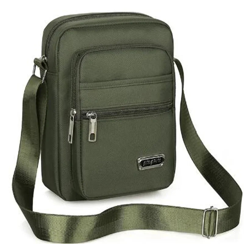2025 Men Nylon Shoulder Bag Messenger Bag Casual Nylon Zipper Pocket Handbag Fashion Tote Travel Male Crossbody Bags New