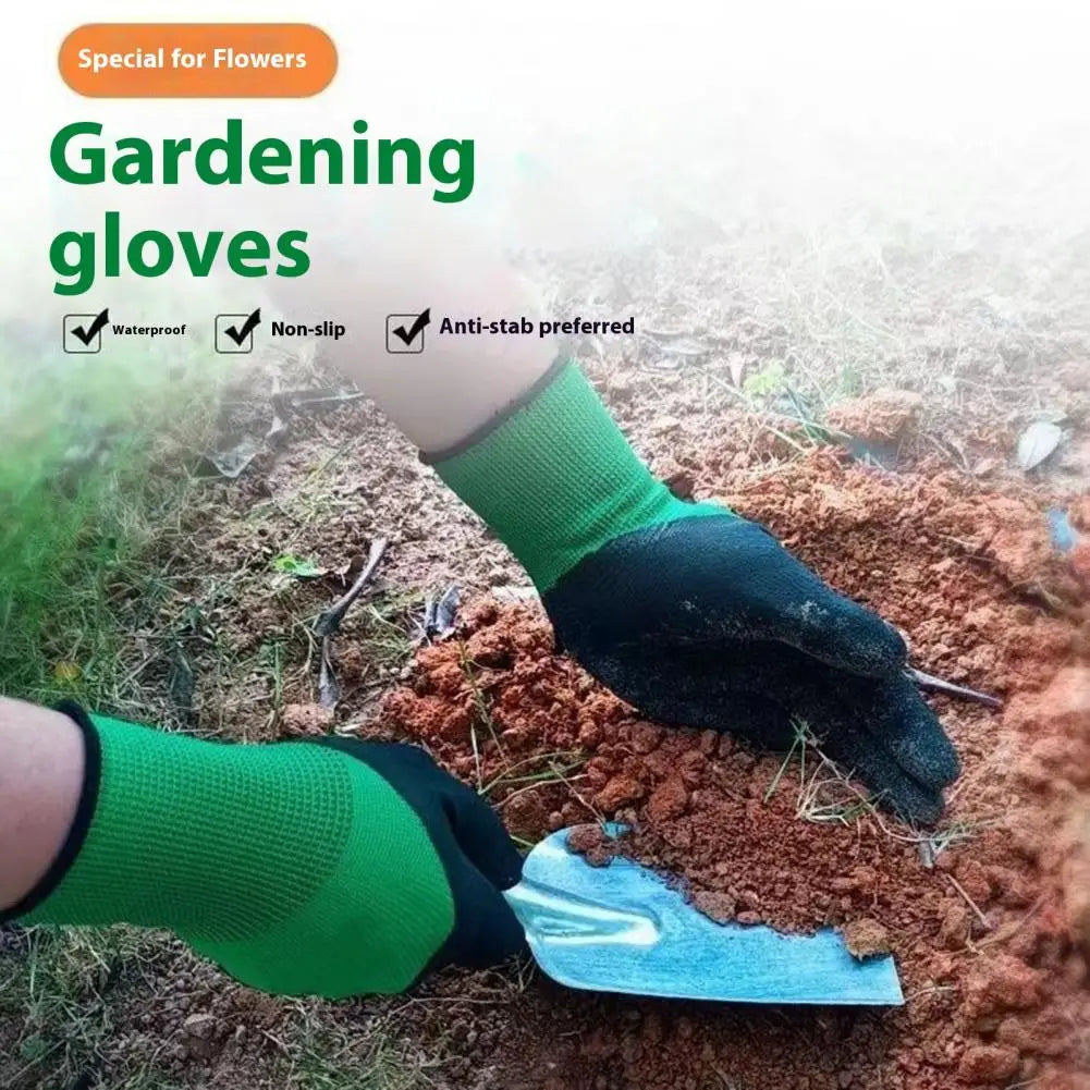 Gardening Gloves Puncture Resistant Latex Waterproof Work Protection Wear Resistant Flower Protective Gloves