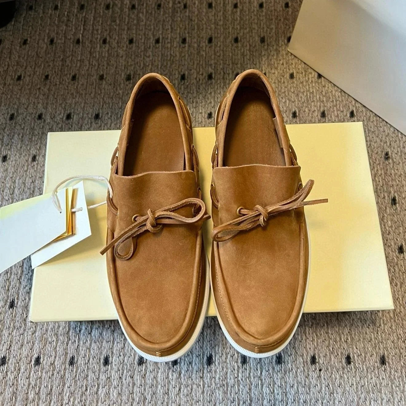 Top Quality Bow Loafers Shoes 2025 Spring New Retro Casual Suede Slip-On Shallow Flat Single-Layer Shoes Sapato Feminino