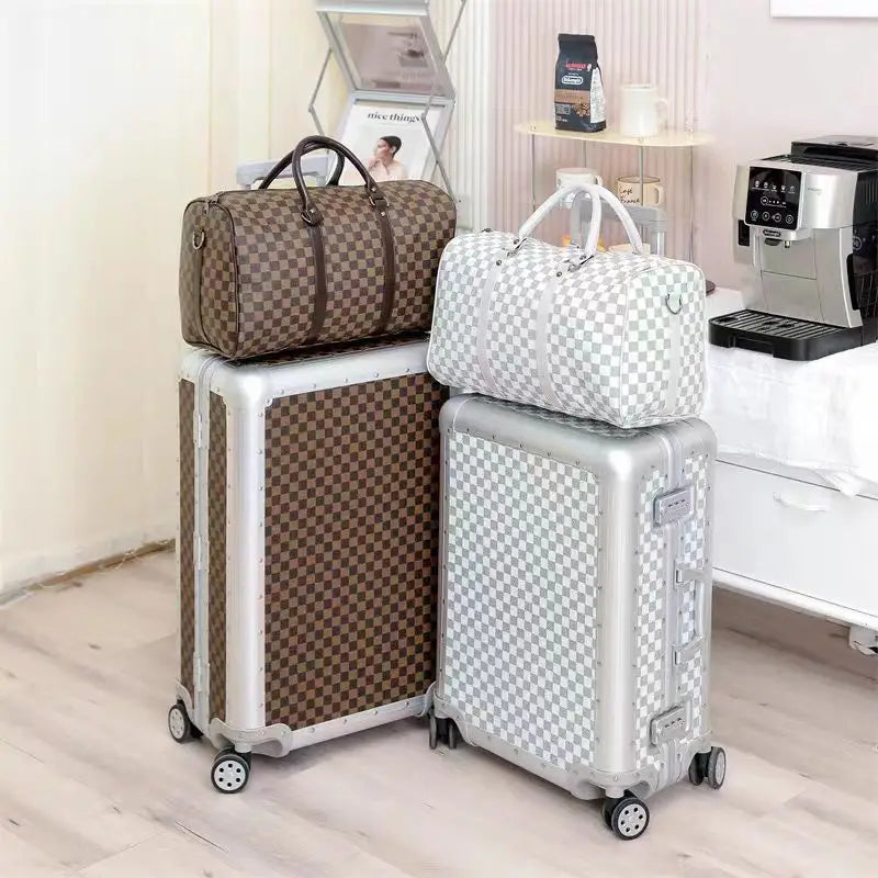 High-end light business aluminum-magnesium alloy 20 chassis suitcase universal wheel 24 trolley case suitcase silent