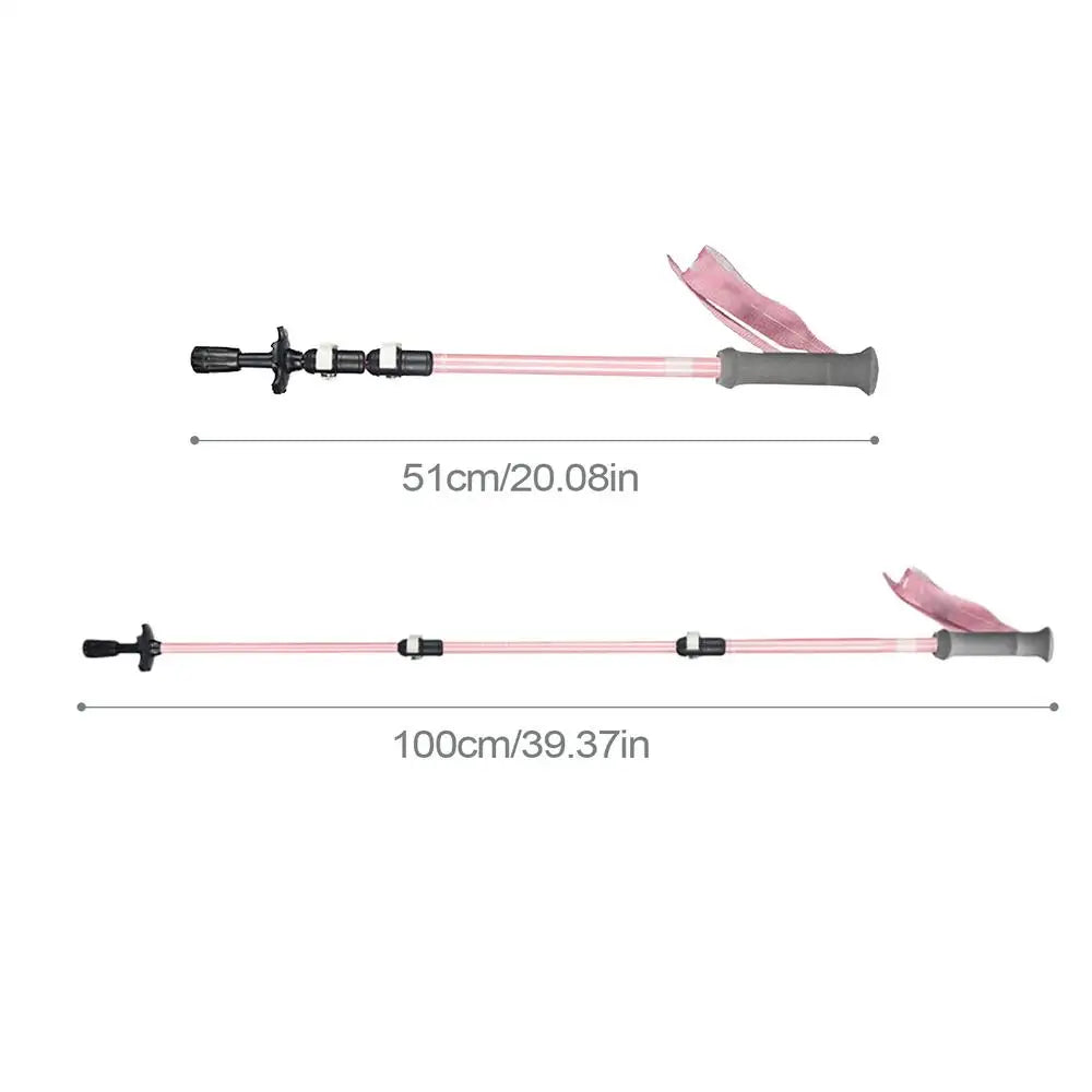 Kids Trekking Stick Lightweight Telescopic Kids Walking Stick EVA Grips Adjustable Aluminum Alloy Hiking Sticks for Boys Girls