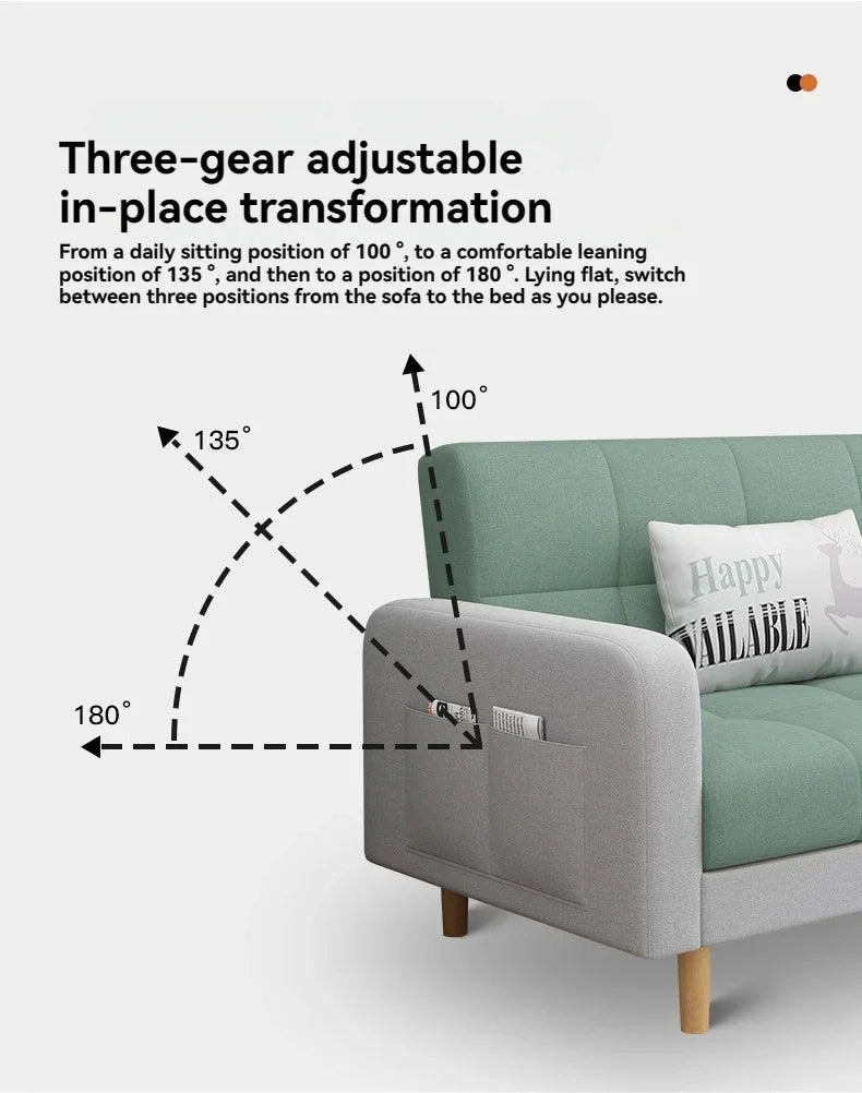 Living room sofa Small-sized folding sofa bed dual-use double-occupancy room bedroom small simple apartment small sofa