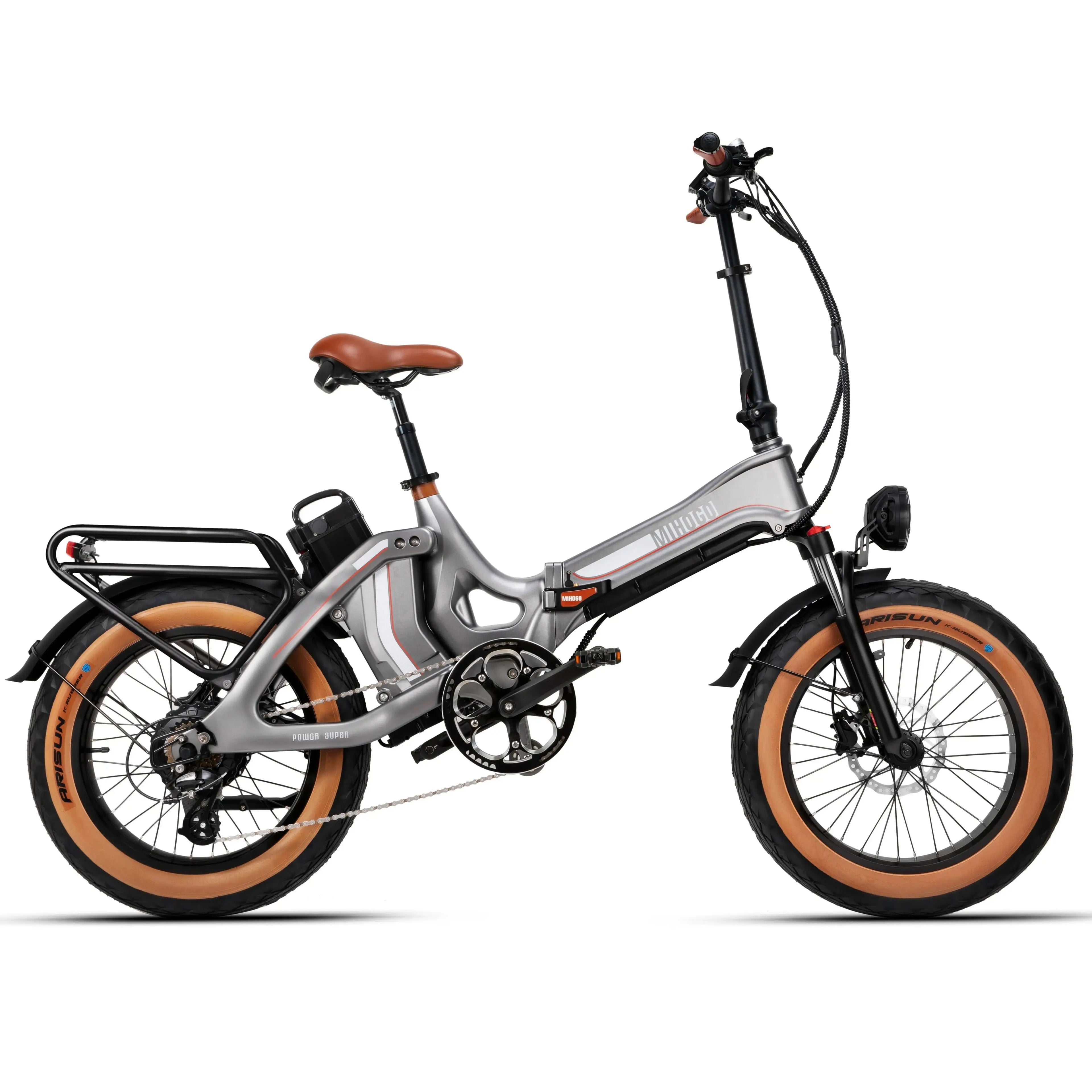 MIHOGO ONE Adult Electric Bicycle 750W City Ebike 48V 12.8+16AH Dual Batteries E-bike 20"Fat Tire Foldable Electric Bike