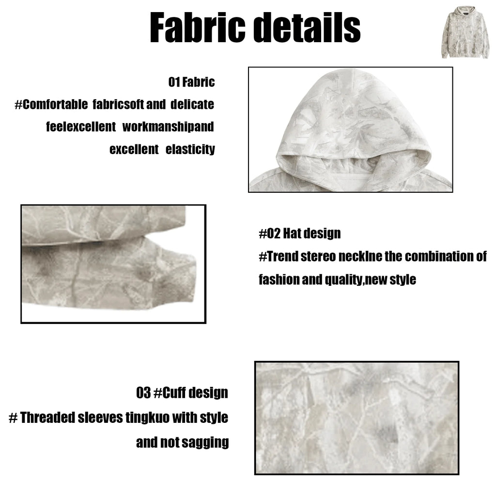 Camo Hoodie for Women Oversized Hoodie Maple Leaf Print Oversized Hooded Sweatshirt