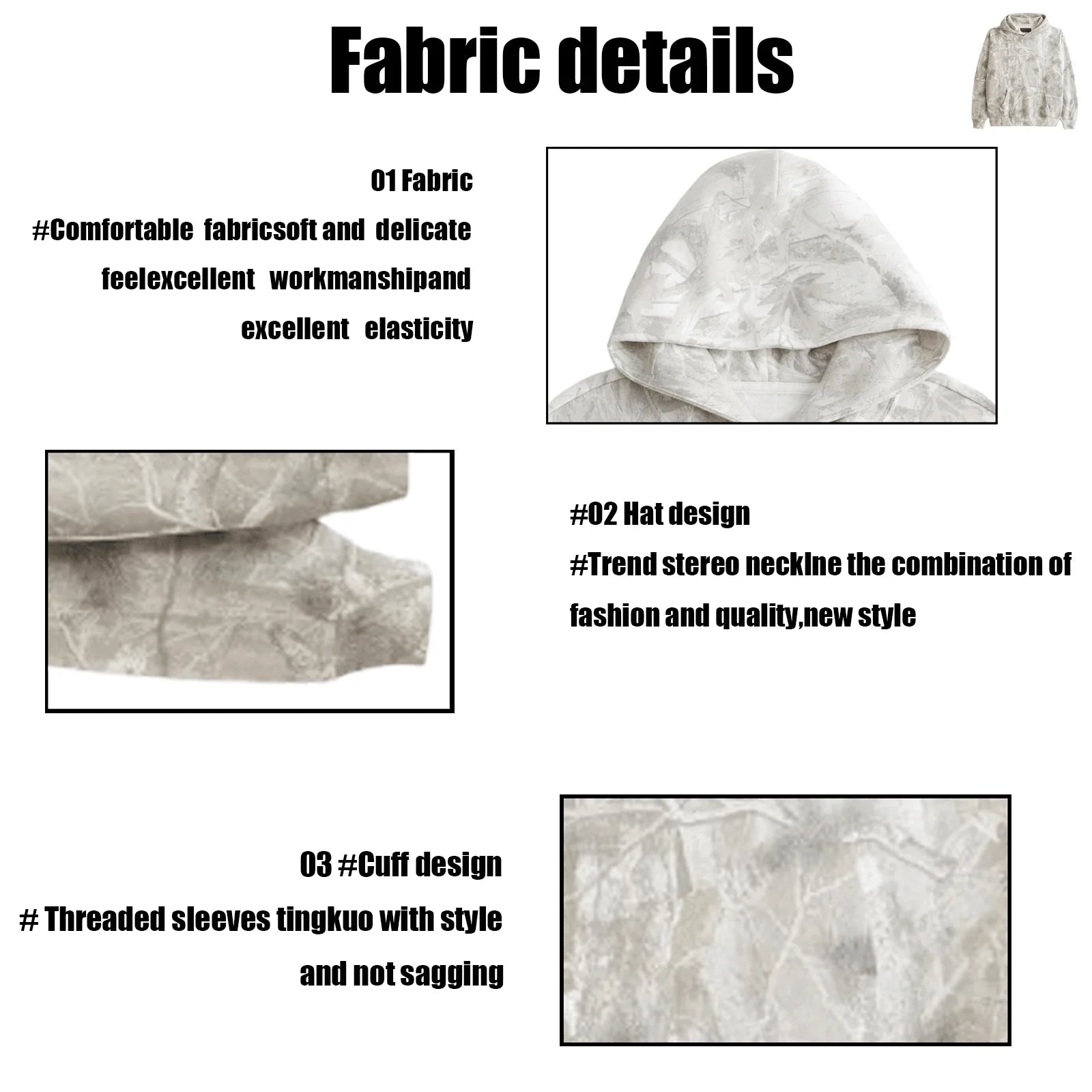 Camo Hoodie for Women Oversized Hoodie Maple Leaf Print Oversized Hooded Sweatshirt