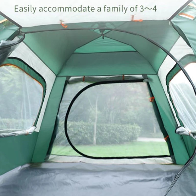 Camping Family Tent Tent Outdoor Camping Camping Fully Automatic Quick Opening tent Tour Equipment 4-6 Person tent Backpack Tent