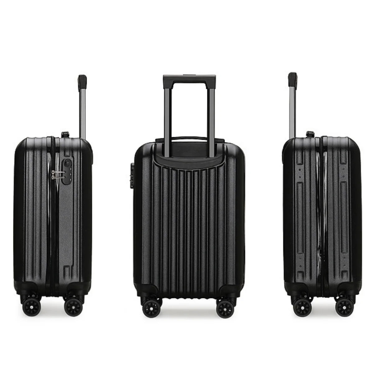 1 Piece, 20inch Luggage Suitcase, Trolley Case, Combination Lock, Universal Wheels, Pc Hard Shell Material, Layered Storage