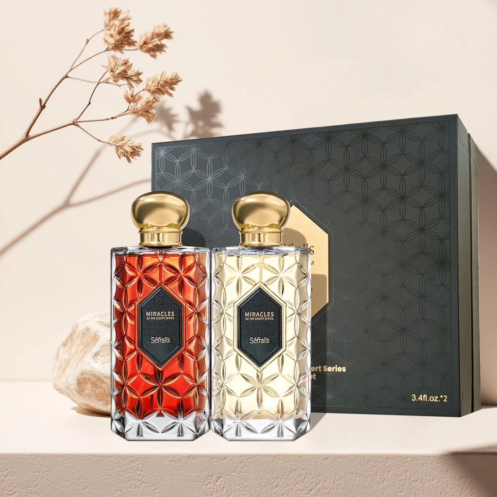 Séfralls High Quality Men Cologne 100ML*2 Oud Wood SandalwoodLong Lasting Strong Pheromone Men's hormones Romance Gentleman