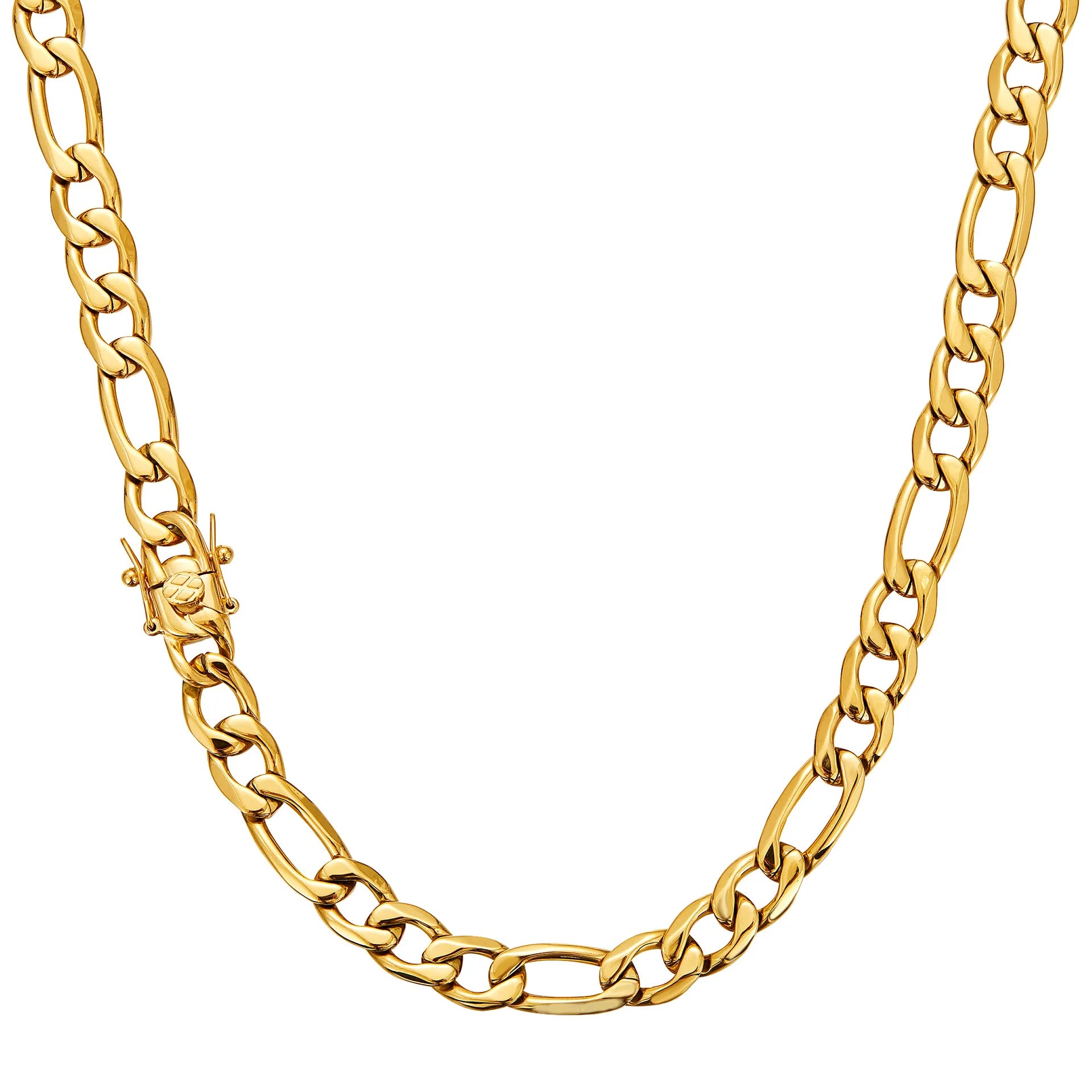 8mm Stainless Steel 1:3 NK Link Chains Necklaces 18K Gold-plated for  Unisex Hip Hop Bracelet Bling Iced Out Rapper Jewelry Gift