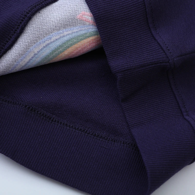 Baby Boys Kids Clothes 2025 New Autumn Spring Children's Clothing Embroidery Cartoon Rainbow Aircraft Sweatshirts