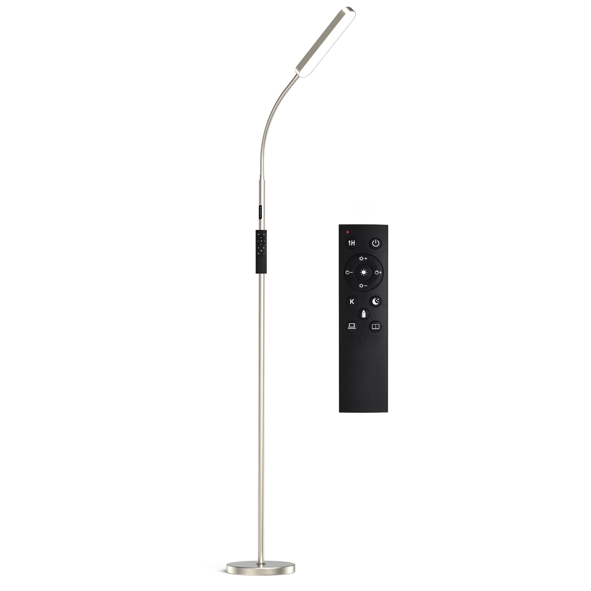 68.7" LED Standing Task/Reading Floor Lamp with Remote Control for Living Room and Bedroom
