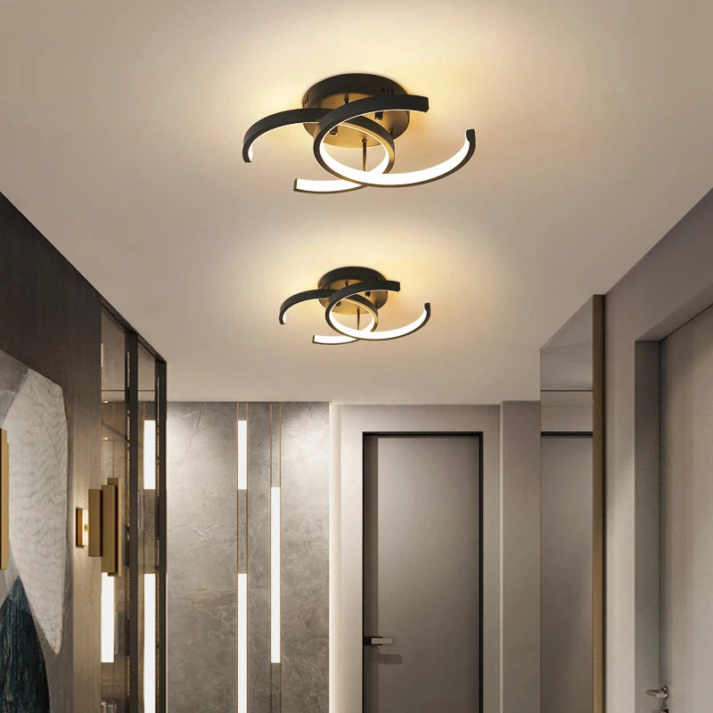 Acrylic Ceiling Fixture Led Light Nordic Indoor Surface Mounted Round Square Drop Corridor  for Home Ceiling Lamp