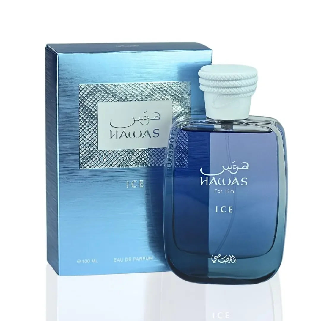RASASI Hawas Ice Eau de Parfum Spray 100ml Original Arab Perfumes Lasting Aromatic Pheromones Perfume Cologne Makeup Gift