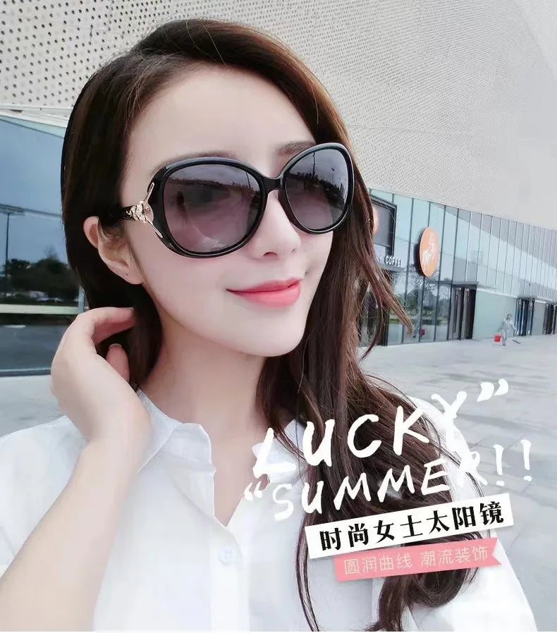 Women's Sunglasses New Simple Fashionable Versatile Trendy  Driving Vacation Sedside Luxury Brands High Quality Sunshade Glasses