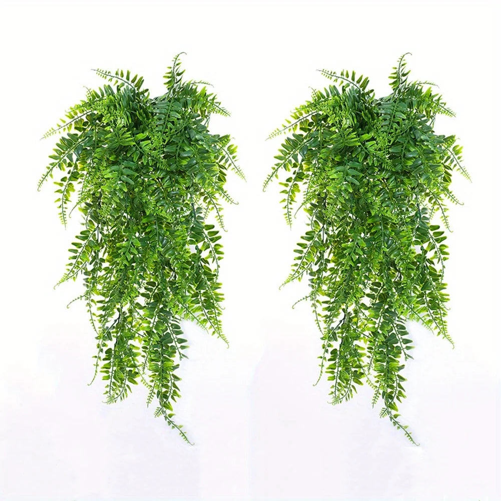 Artificial Hanging Plants for Wall Decoration, Fake Rattan Hanging Plants, Ivy Green Garland, Persian Make