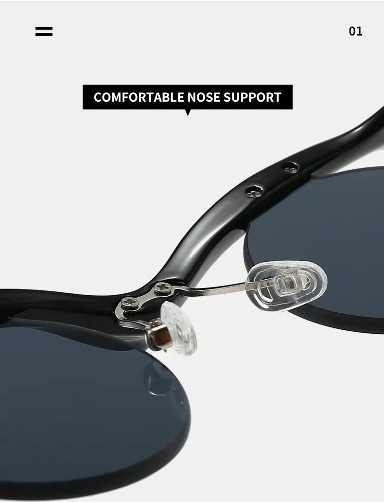 Unique Round Sunglasses for Women Men Fashion Punk Cool Decoration Sun Glasses High Quality Goggles Shades