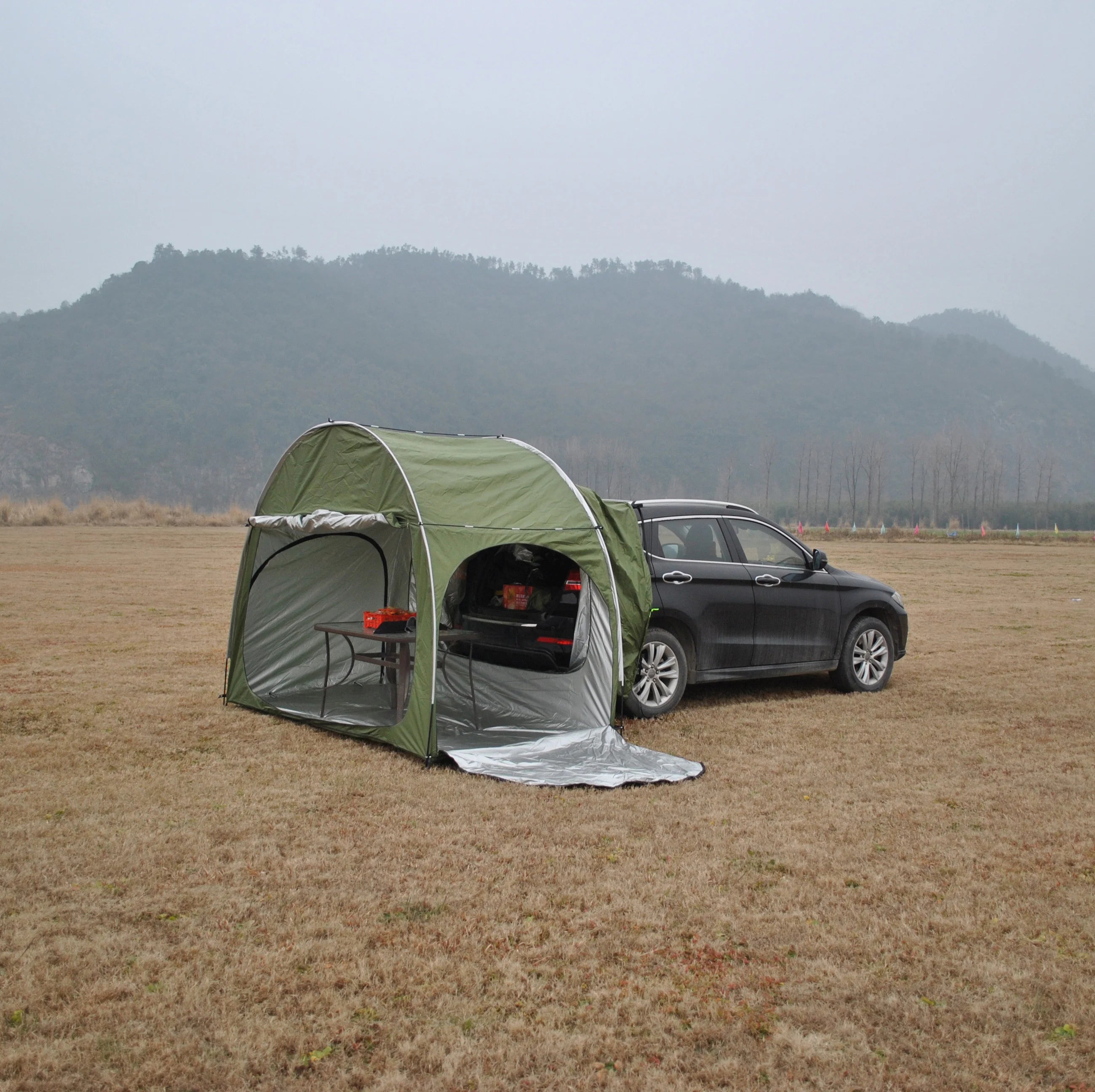 SUV Car Tent for Camping, SUV Tailgate Shade Awning Tent, Outdoor car Tent with Three Door Design, Vehicle Camping Tents