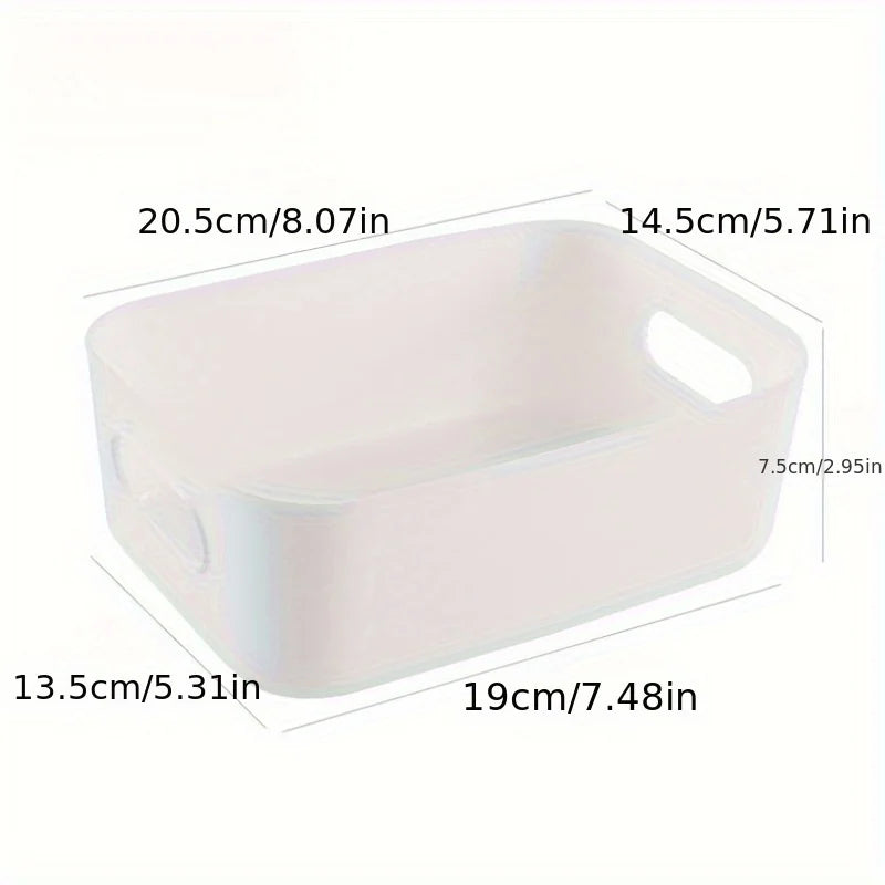 Desktop Storage Box, Cosmetics Clutter Organizer Box, Household Plastic Storage Box, Storage Box, Kitchen Storage, Bathroom
