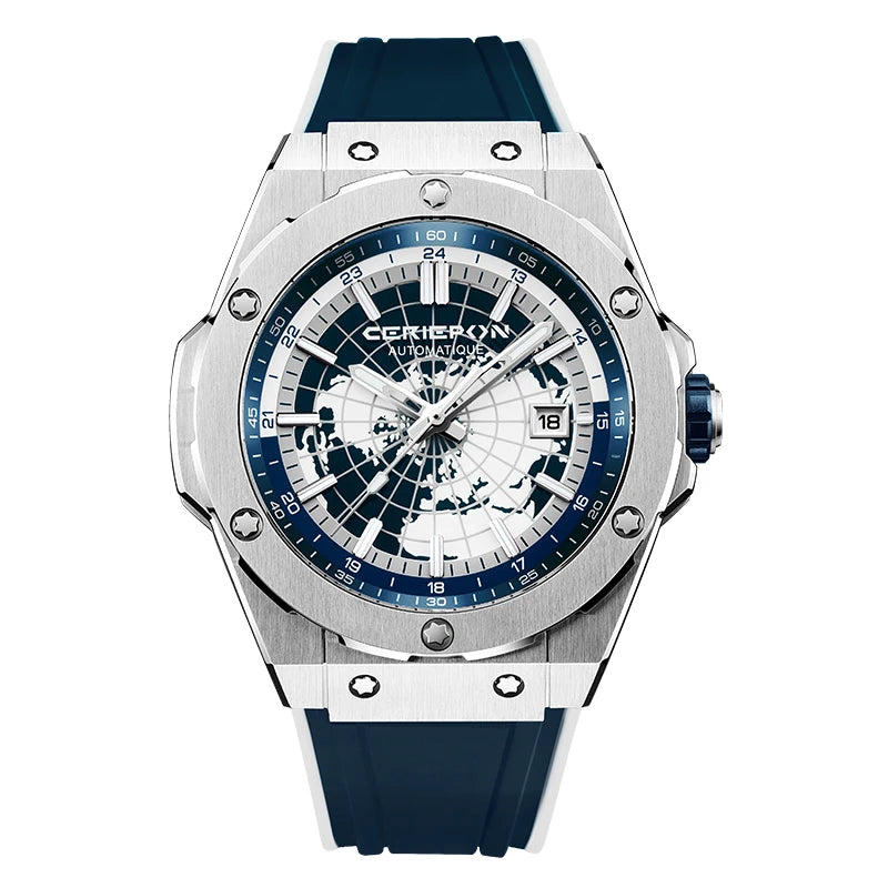 2025 Men's Automatic Watches Classic Multifunctional Mechanical Watch For Mens Business Stainless Steel Clock Waterproof Reloj