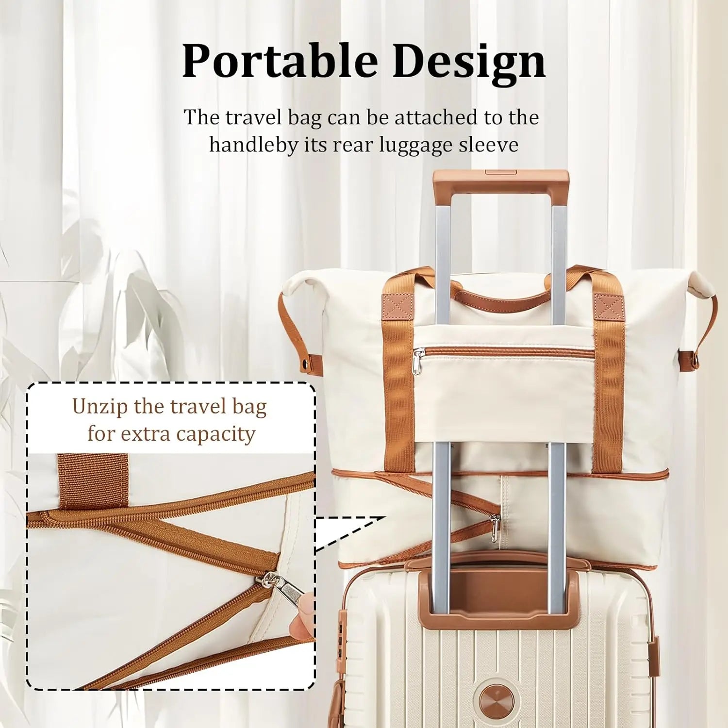 PP Hard Shell Lightweight Durable Luggage Sets, Travel Suitcase with Duffel Bag and Toiletry Bag, TSA Lock, Spinner Wheels