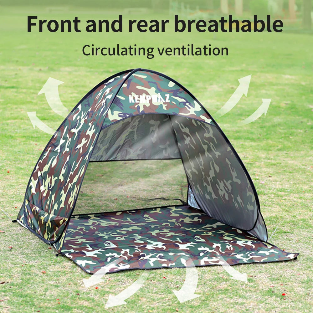Lightweight Beach Waterproof Family Tent  Outdoor Camping Picnic Kids Tents Ventilate Pop Up Open Portable For Baby Sun Shade