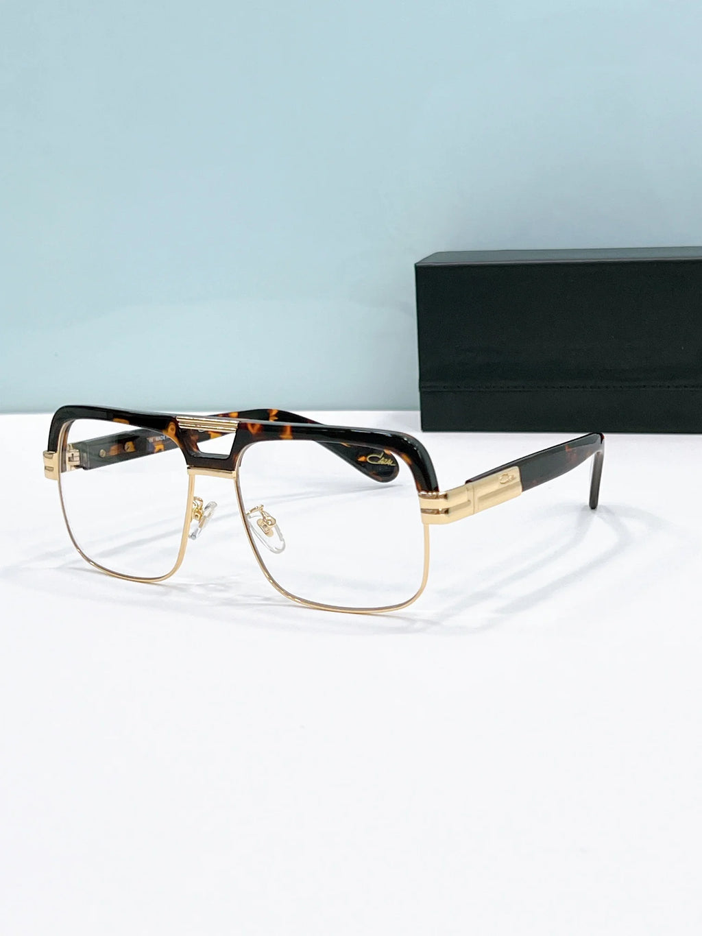 Original CCAZAL MOD993 Luxury Black Acetate Frame Square Men Sunglasses Yellow Lenses Driving Anti-Glare Women Couple Eyewear