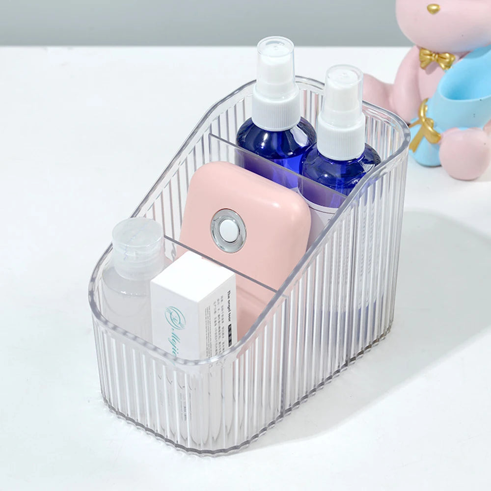 Cosmetics Storage Box Nail Tools Multi Grid Trapezoidal Design Desktop Miscellaneous Items Makeup Cotton Box Storage Box