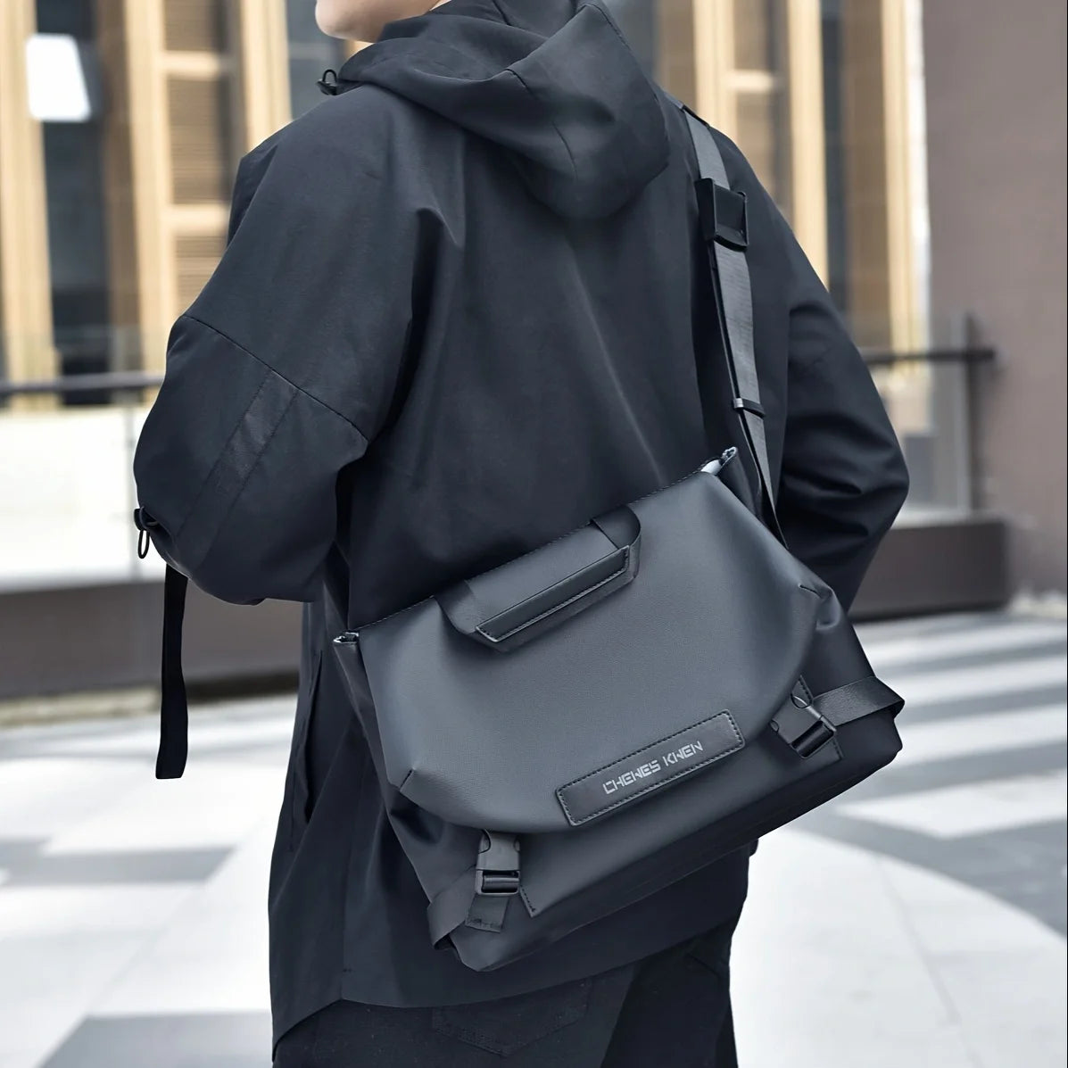 2025 Men's Messenger Crossbody Shoulder Bags Men Small Sling Pack For Work Business Waterproof Oxford Packs Satchel Purse