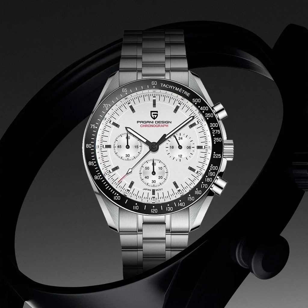 2025 New PAGANI DESIGN 1701 V5 Men's Watches Luxury Quartz Watch Men Sports Speed Chronograph AR Sapphire glass 100M Waterproof