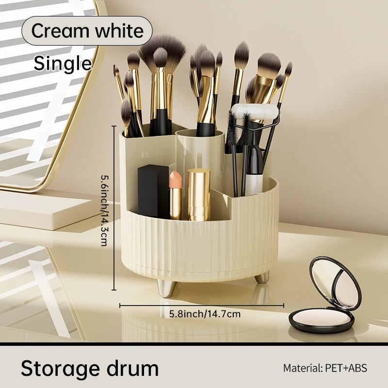 Cosmetics Storage Box,Rotating Dresser,Large Capacity Lipstick, Eye Shadow, And Powder Rack