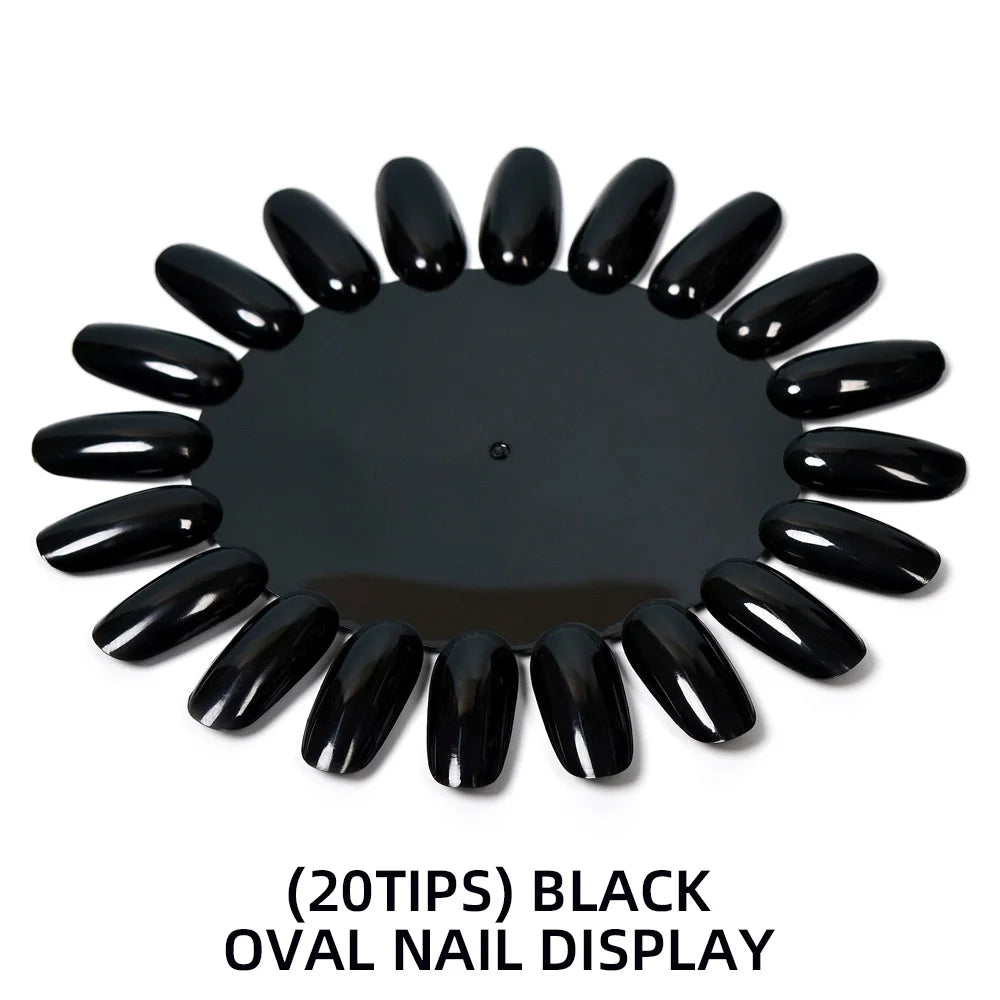 False Nails Tips Display Sticks Clear Nail Swatch Nail Gel Polish Showing Chart Manicure Polish Practice Training Display Board