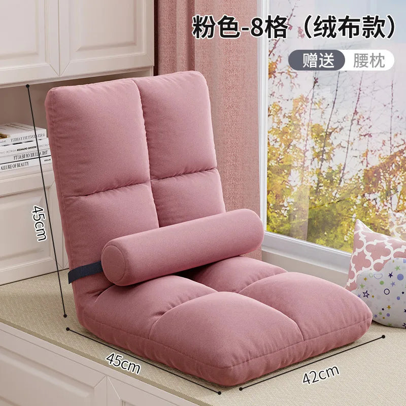 Lazy Person Sofa Single Bedroom Bay Window Tatami Folding Backrest In Bed Dormitory Sleepable And Reclining Small Sofa Cushion