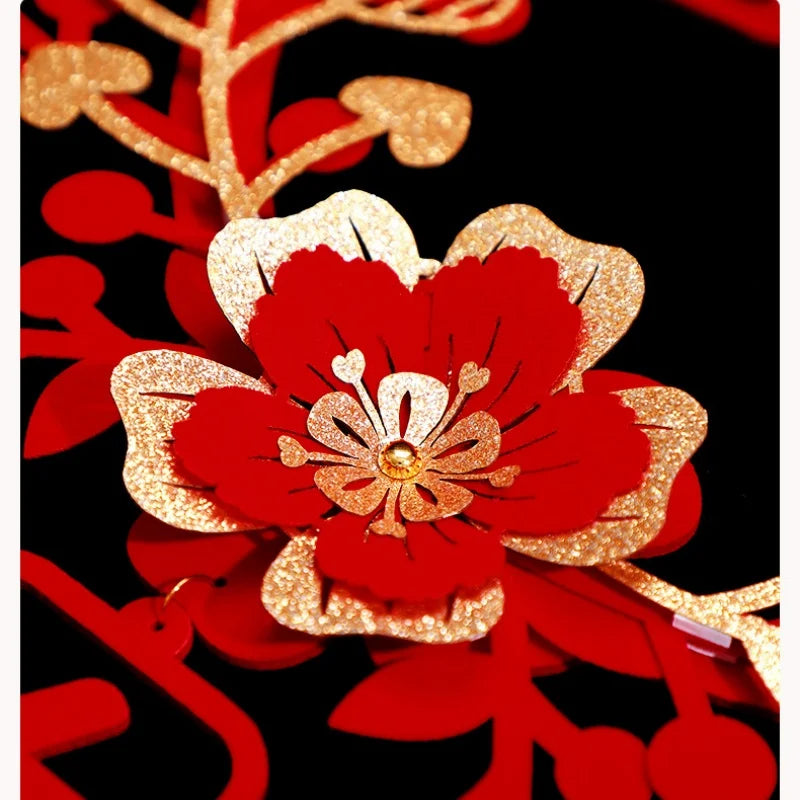 Chinese Traditional Wedding Decoration Chinese Wedding Wall Hanging Decor Double Happiness Marriage Supplies Home Decor