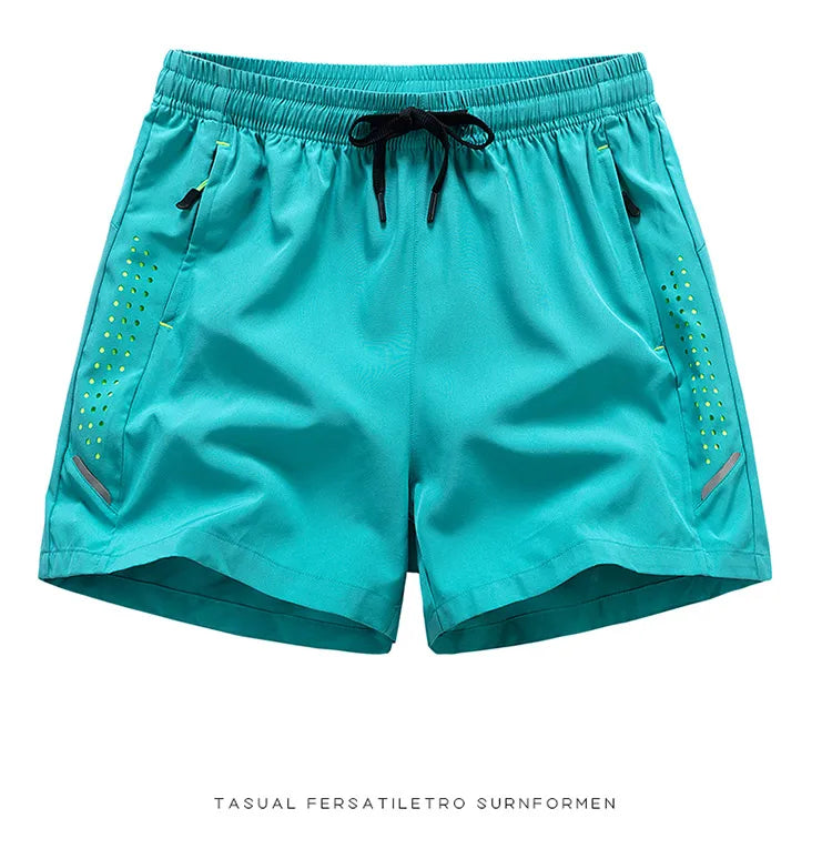 Quick Dry Shorts for Men 5 Inch Training Shorts Men Workout Clothes Drawstring Running Shorts Fitness Gym Pants Breathable Hole