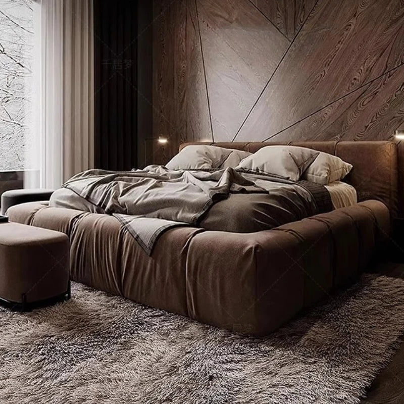 European Fashionable Bed Frame Confortable Ltalian Style Quality Wedding Bed Designer Create Twin Cama De Casal Beds Furniture