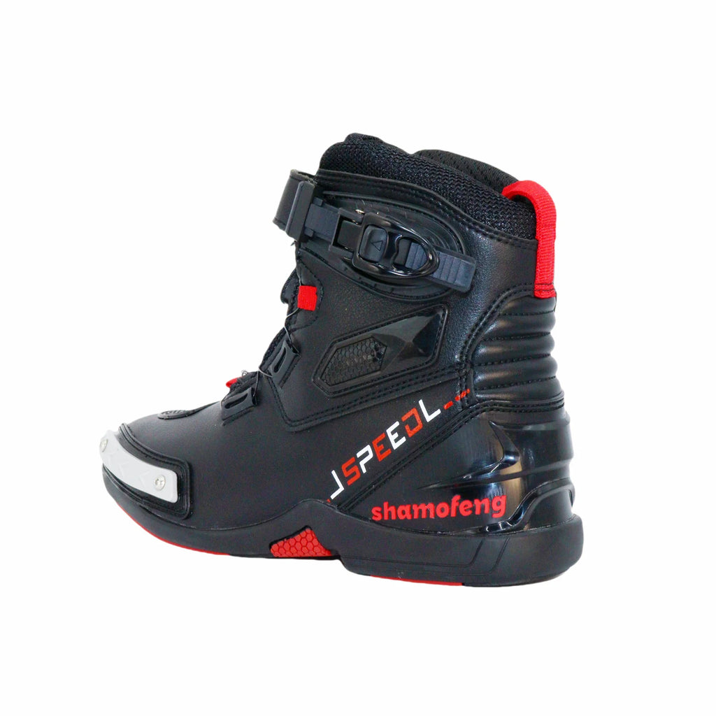 Men Motorcycle Riding Shoes Protective Design Adjustable Strap Secure Ride Boots Over The Nnkle Sports Cycling Equipment