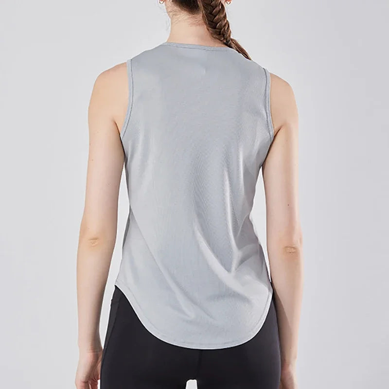 Athletics Tank Top Running Vests Womens Dumbbel Fitness Sleeveless Shirts Mesh Sports Clothing Athlete Track Field Singlets