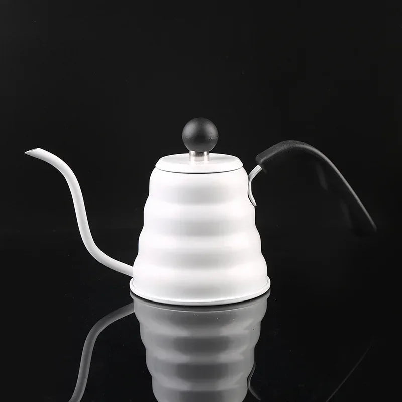 Coffee brewer, coffee pot, electric kettle, tea brewing pot, 600ml stainless steel hand - pushed coffee spout