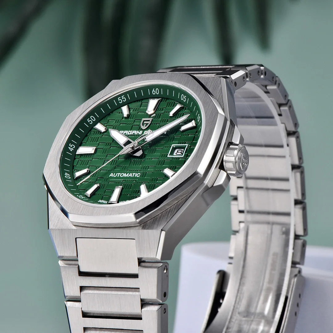 PAGANI DESIGN PD-YS023 New Automatic Men's Watch 40MM Full Stainless Steel Mechanical Sports Wrist Watch for Men