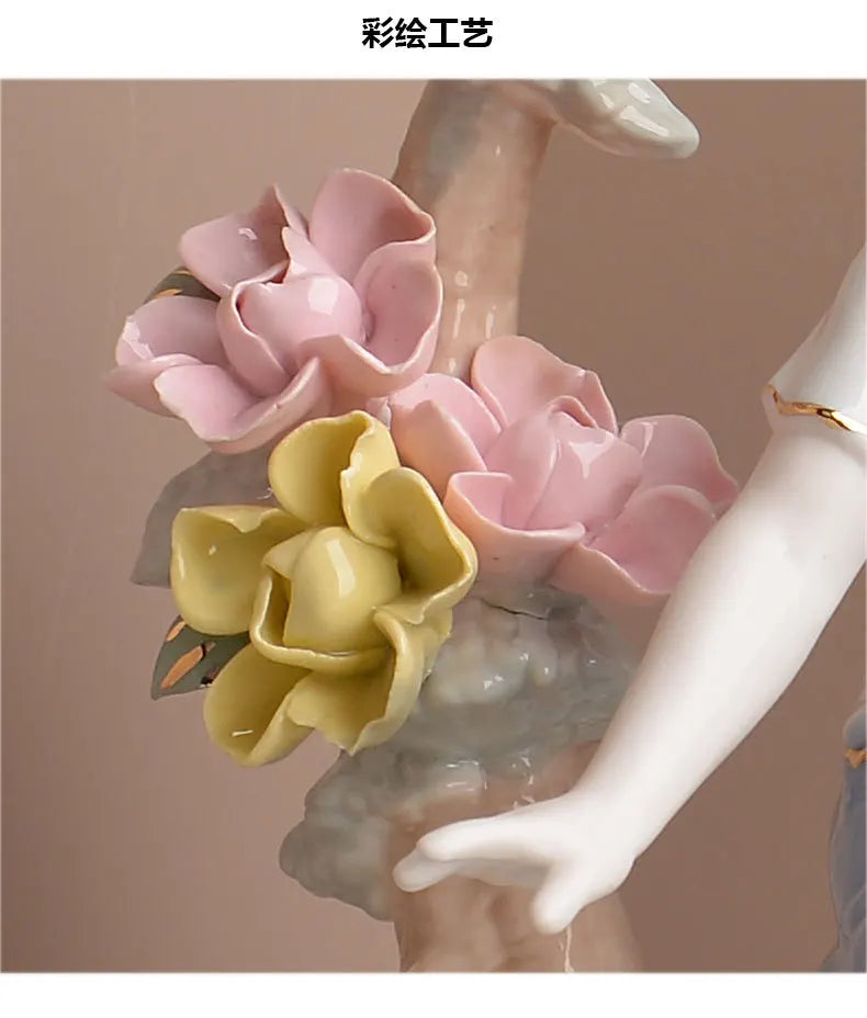 Modern minimalist European home decor character decorations living room wine cabinet decorations ceramic handicraftsjavascript: