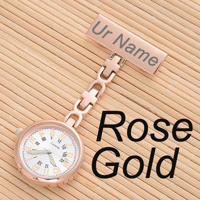 Personalized Your Name Logo Nurse Watch Hanging Medical Healthcare Gift Pocket Watch Men Women Quartz Doctor Midwife Fob Watch